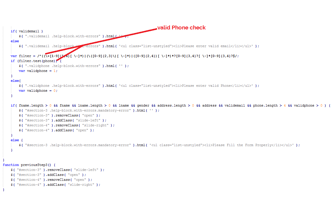 form validation check2